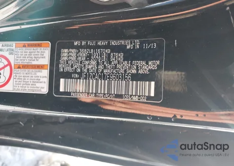 2014 Subaru Brz Limited z USA, uszkodzony, nr VIN JF1ZCAC17E9603156